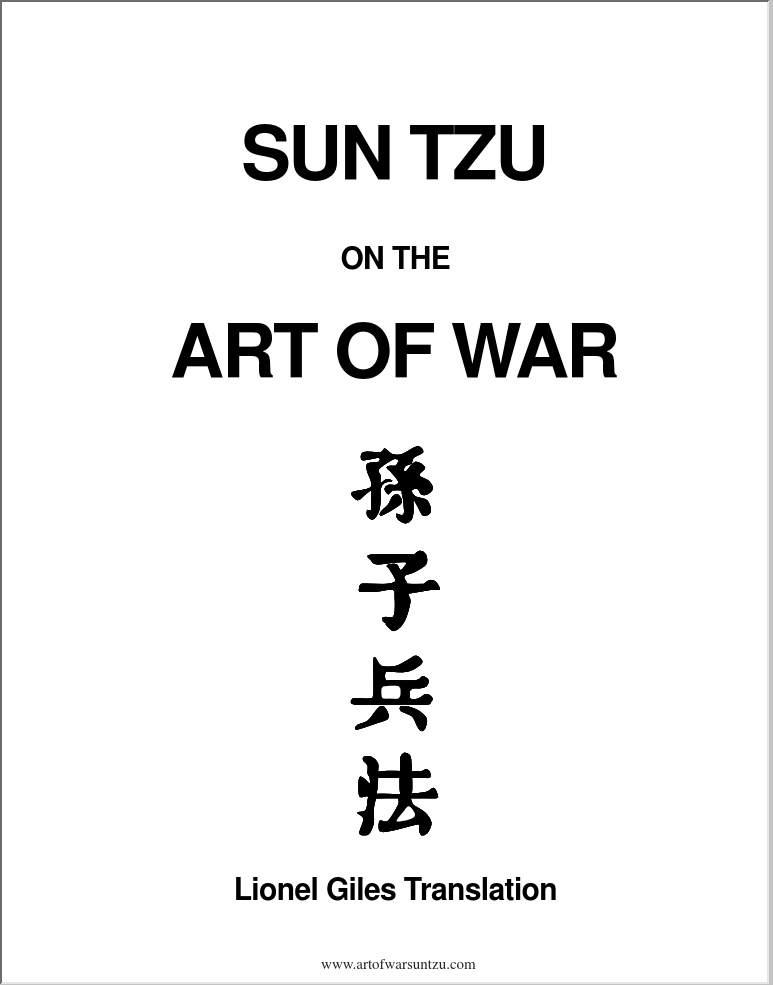 The Art of War - Sun Tzu Cover of The Art of War